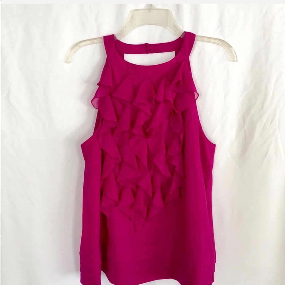 Sleeveless Ruffle Blouse